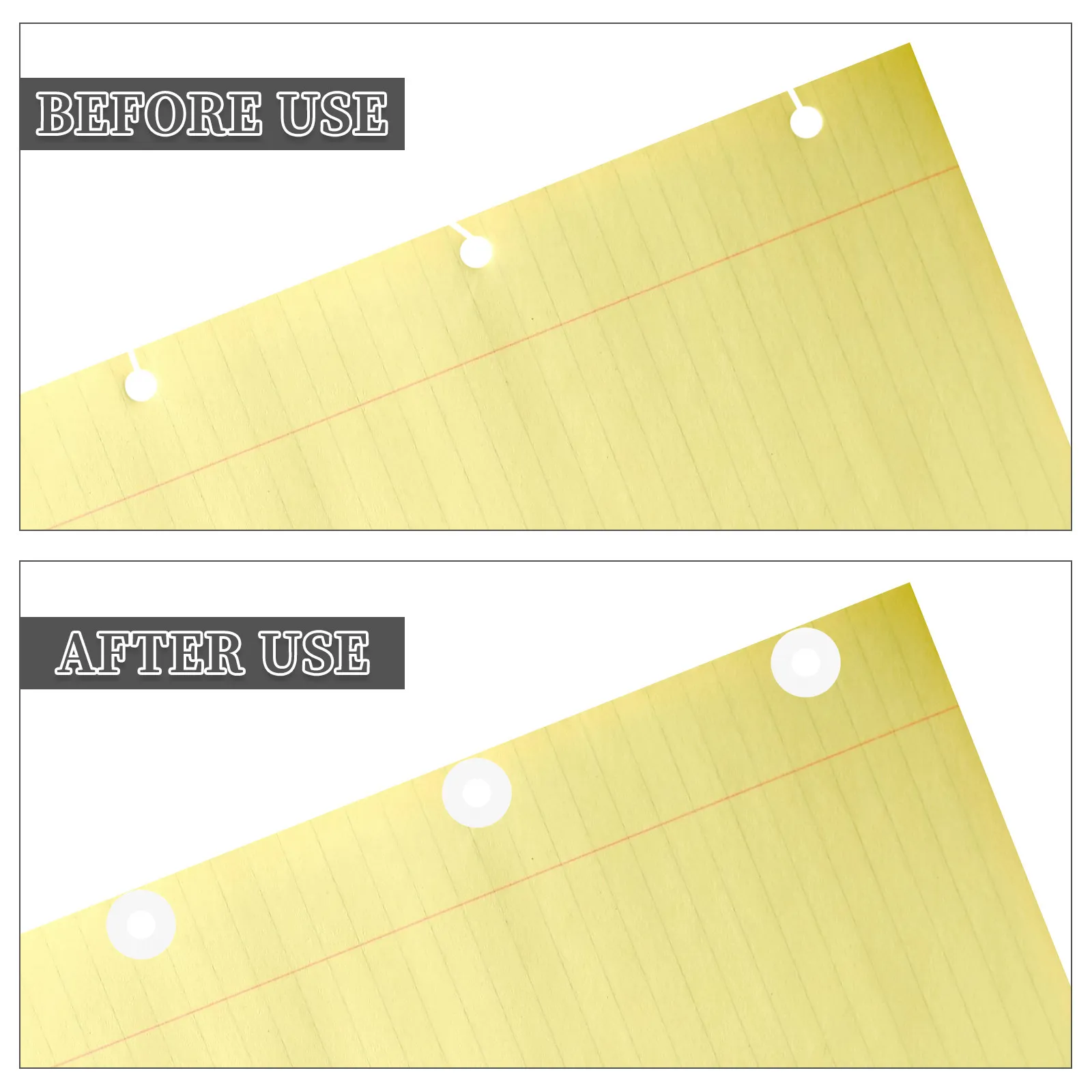 

4 упаковки самоклеящихся водонепроницаемых наклеек для усиления перфорации бумаги, этикетки для блокнотов, папок, документов, офиса