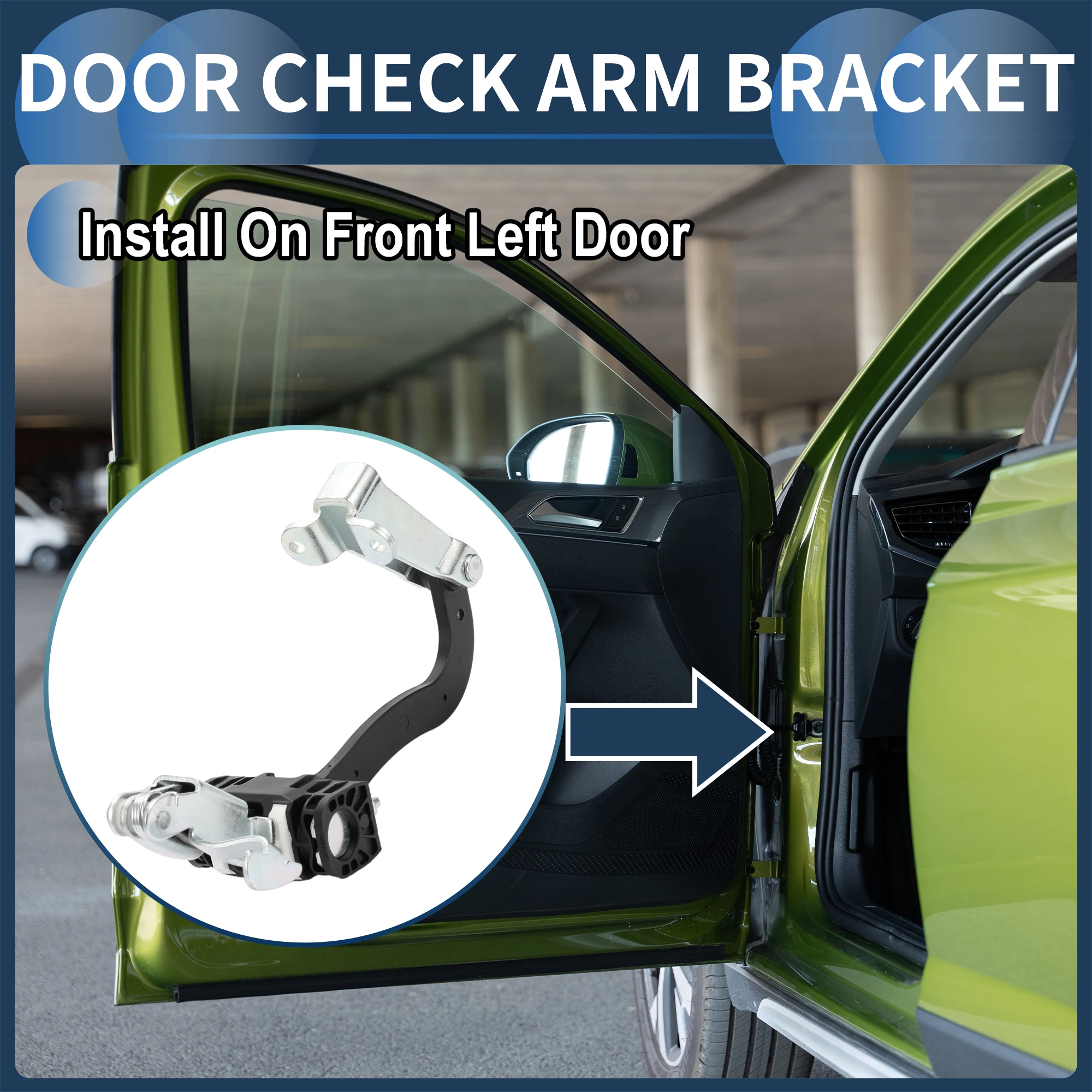 

UXCELL Door Check Strap Stopper Limiter Rear Left Door Check Bracket Stop 1358222080 for Peugeot Boxer 2006-On Driver Side