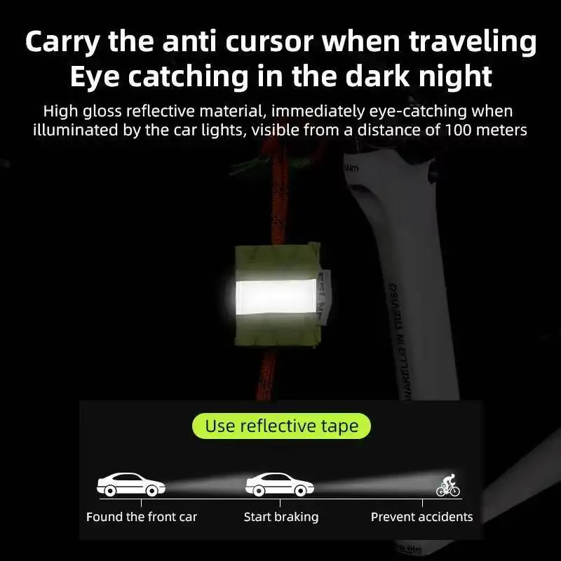ESLNF Hanger Riding Safety Pendant High Seat Night Bike Visibility Reflective Accessory Unique For Road Mountain Bikes