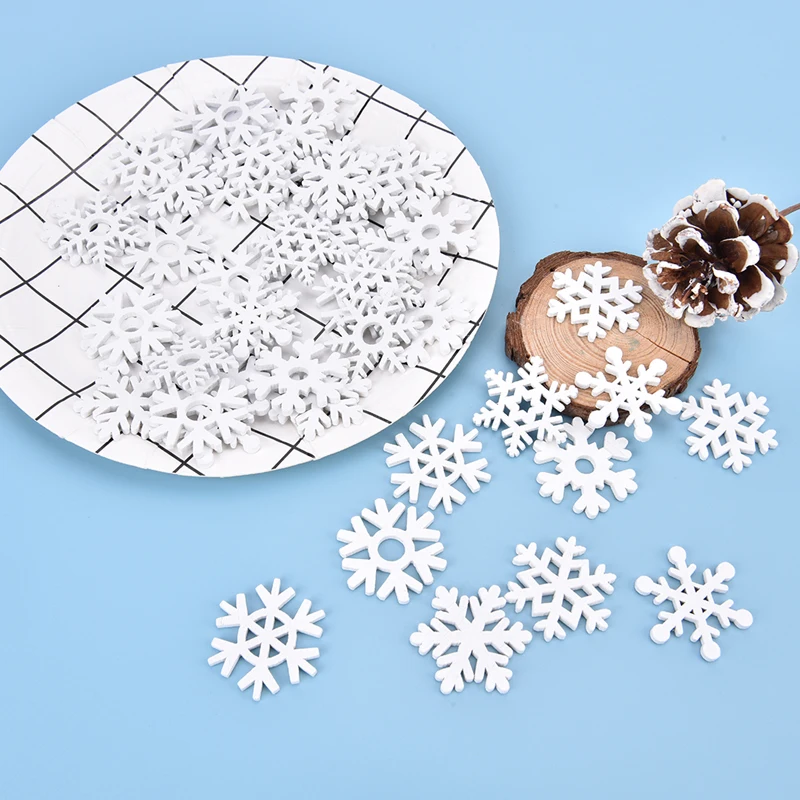 Snowflake Decoration Artificial Snow Crown Christmas Card Craft Snowflakes Cake Decor Christmas Offers Liquidations