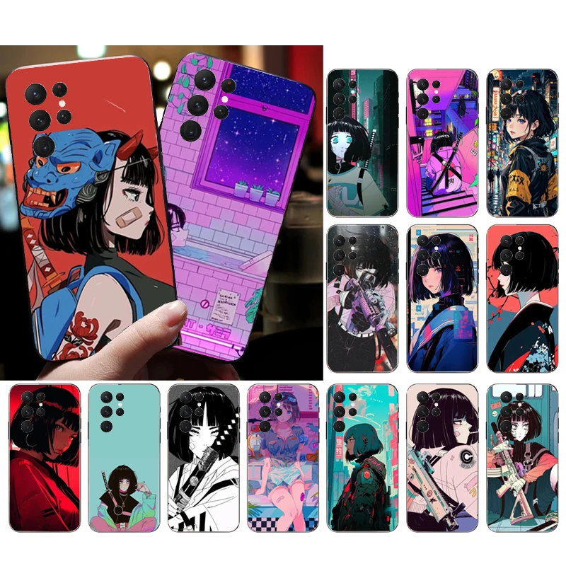 

Vinne Anime Girl Phone Case For Samsung A35 A55 A54 A15 A25 A05s A05 A22 A24 A52 A33 A34 M34 M14 M54 M23