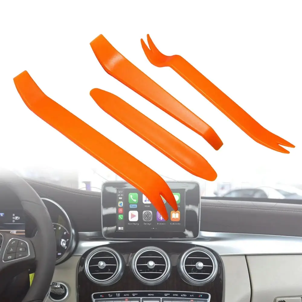 4PCS Door Clip Panel Trim Removal Tool Car Audio Disassembly Kits Dashboard CD DVD Player Special Disassembly