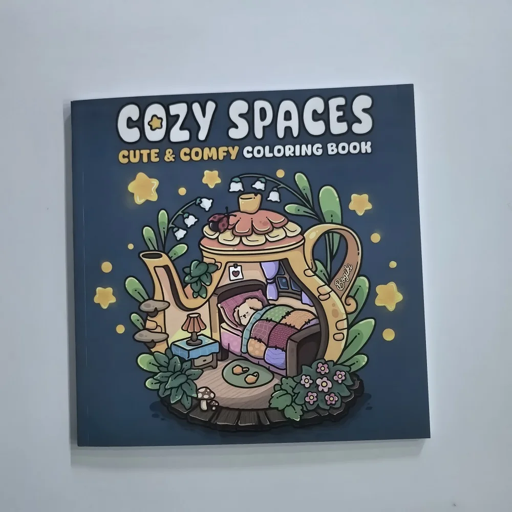Espaces Confortables : Livres de coloriage pour adultes et adolescents, scènes apaisantes avec de jolis personnages d'animaux, pour aider à soulager le stress