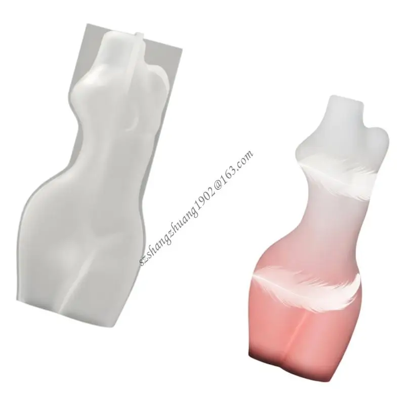 Q6RB Reusable Silicone Bust Resin Mold Easy Cleaning Design Vase Molds for Flower Pots Handmade Jewelry and Art Crafts