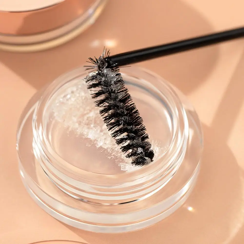 Sapone gel trasparente a forma di sopracciglio Gel per sopracciglia 3D Sopracciglio impermeabile con trucco a lunga durata Fissatore per sopracciglia Pennello per lo styling Cera P1Y9