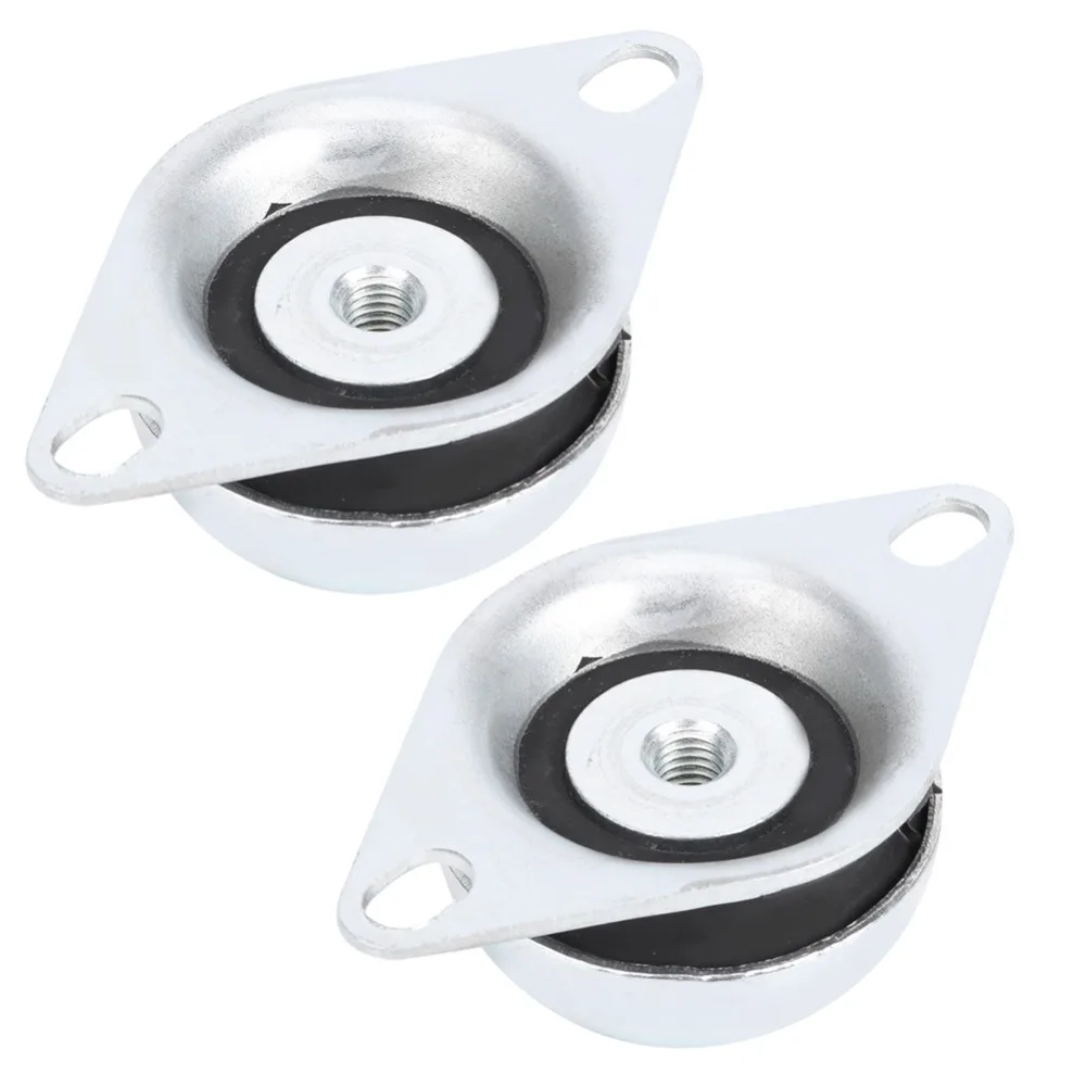 2pcs M10 Thread Shock Damper Rubber Material Bell Shaped Rubber Buffer Excellent Shock Absorption High Load Capacity