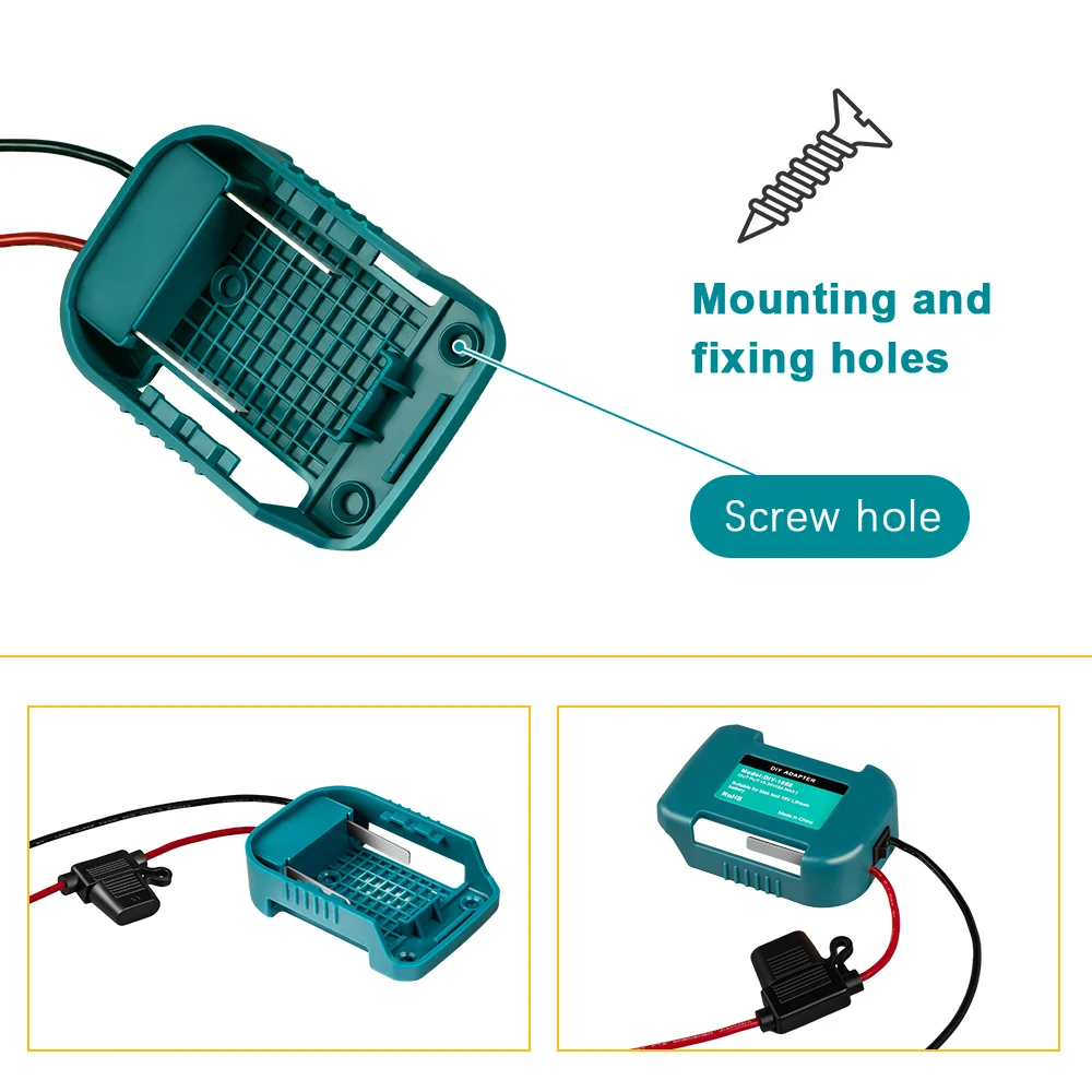 MT Makita 14V/18V 배터리 용 외부 배터리 어댑터 변환기, DIY 전동 공구 상자 모드 플러그 액세서리 키트 전기 확장