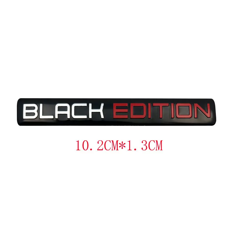 3D Aluminum BLACK EDITION Emblem LIMITED EDITION Badge Car Decal Stickers For Motorcycle Car Car Interior and Exterior Stickers