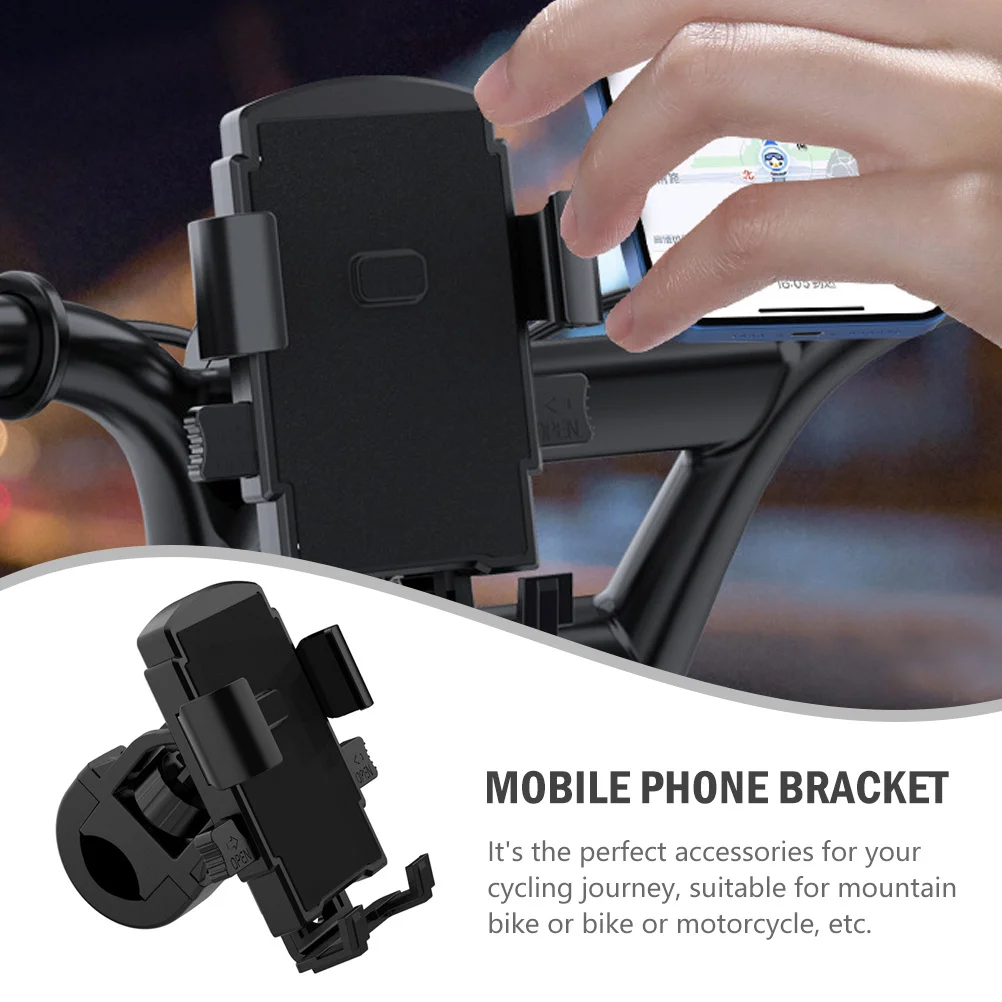 

Motorcycle Phone Holder Abs Pc Silicone Bike Mount For Navigation Off-Road Riding Mountain Bicycle Scooter Cell Phone Holder