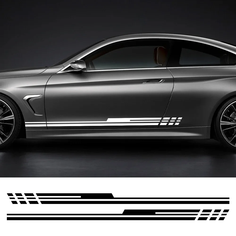

Car Door Side Stickers Racing Sport Decor Decal Vinyl Wraps Decoration Auto Tuning Accessories For Audi VW Skoda Subaru Toyota
