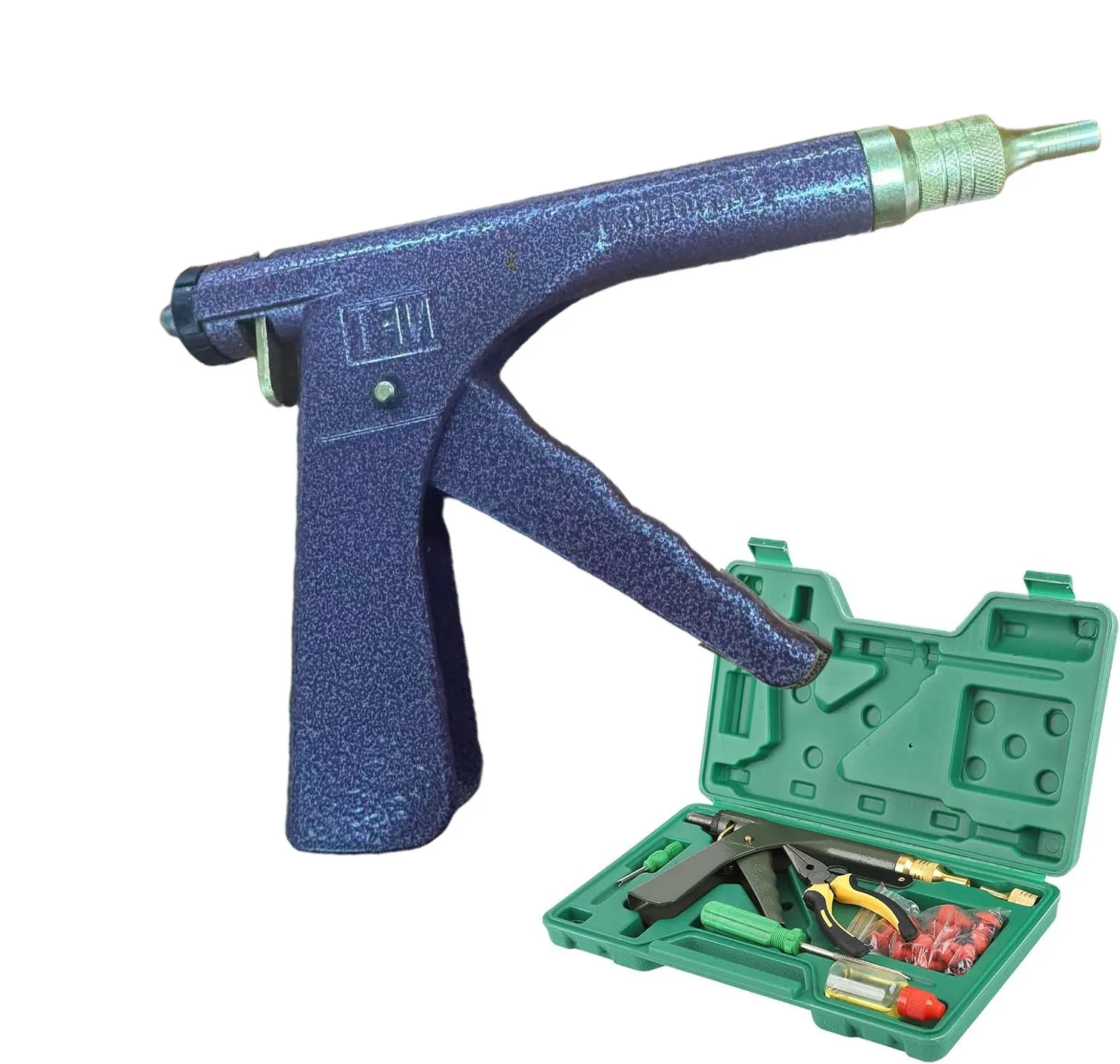 طقم تصليح الإطارات ذات المكونات السريعة للسيارة، مجموعة أدوات إصلاح الإطارات المفرغة لعجلة السيارة بدون أنابيب مع مقابس الفطر