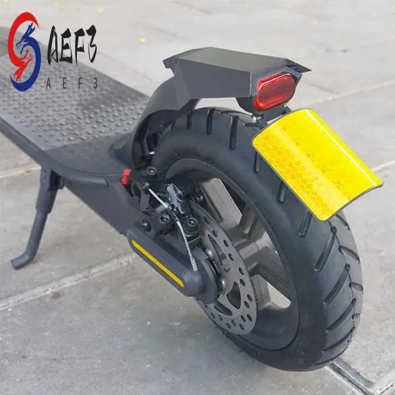

AEF3-Scooter Fenders Rear Replacement Parts With License Plate Flap For Xiaomi Electric Scooters, PRO 2 White