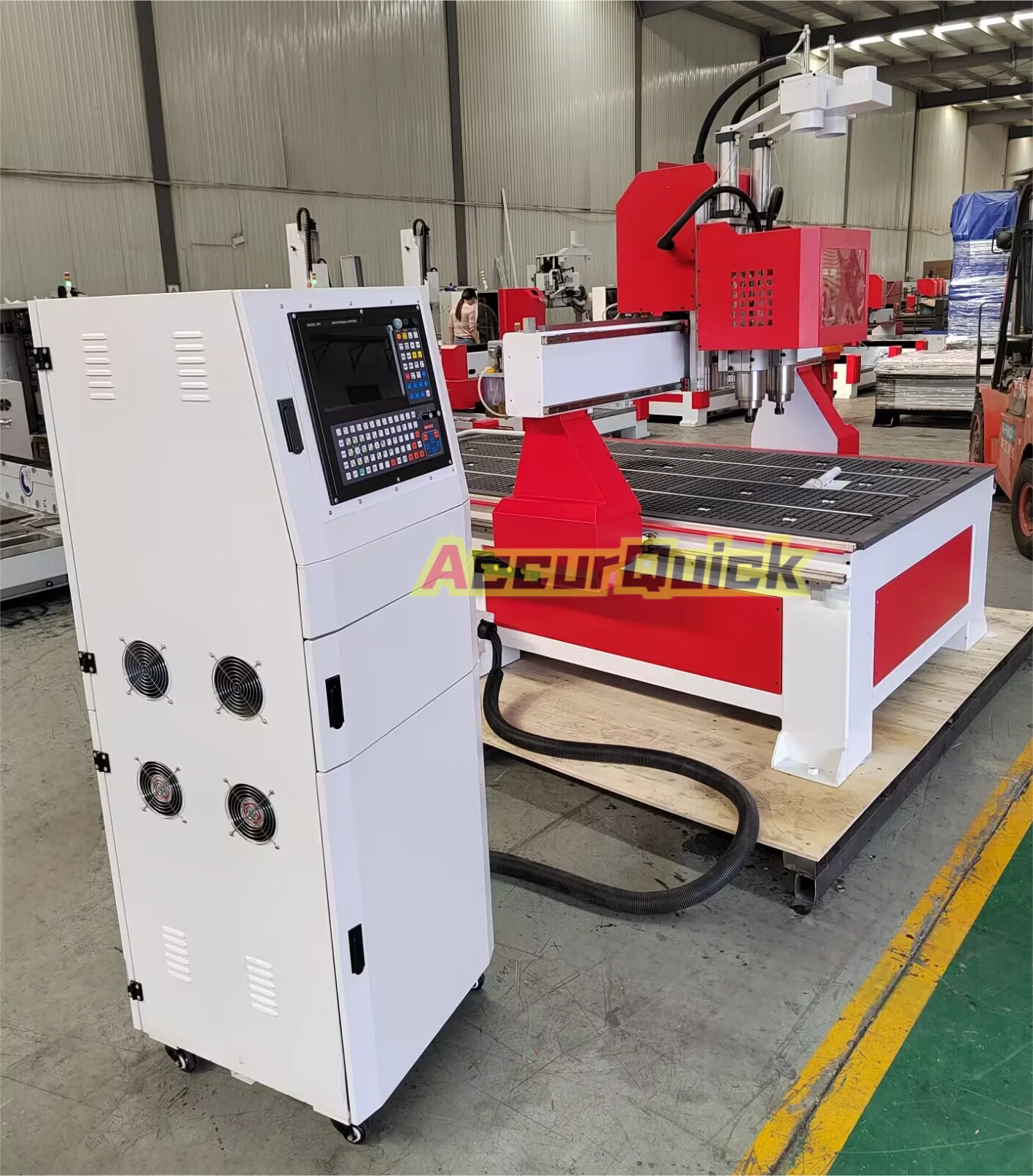 

CNC Router Wood Engraving Milling Woodworking CNC Router Machine with Double Heads