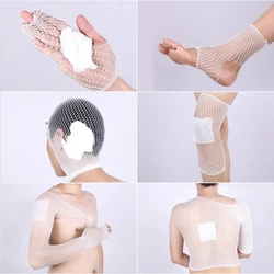 Bandage élastique en forme de tube tubulaire, filet doux et respirant, tube en maille, gaze tubulaire pour le soutien et la récupération des articulations du poignet, 1 rouleau