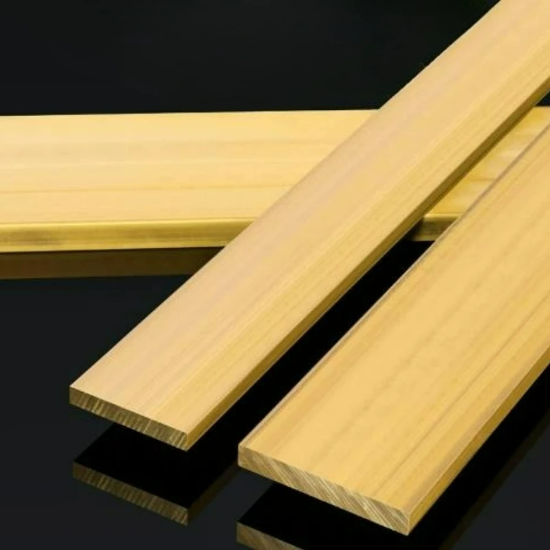 1pcs H59 Brass Flat Bar Rectangular Solid Metal Sheet Plate Row Strip Thickness 20/22/24/25/30mm Length 100mm