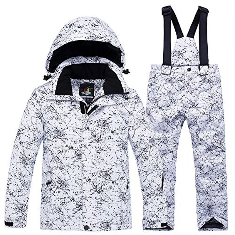 

Ski Wear Boy Girl Winter Ski Suit Thicken Warm Children Ski Jacket and Pants Waterproof Snow Ski Equipment Snowboard Jacket