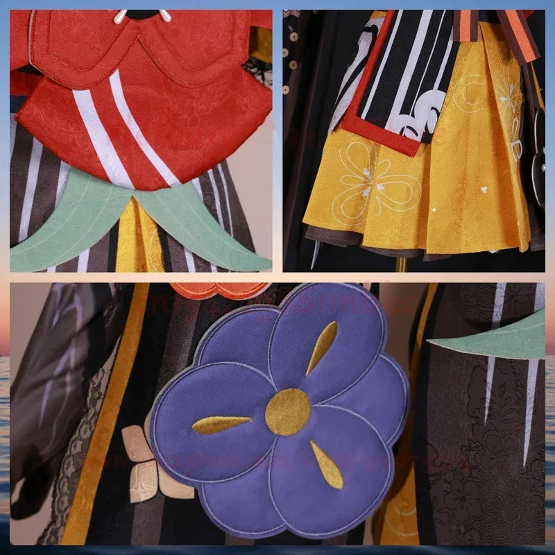 Disfraz de Chiori, conjunto completo de disfraz de Chiori, vestido, peluca, zapatos, juego de Anime Genshin Chiori, traje de Cosplay, disfraz de impacto