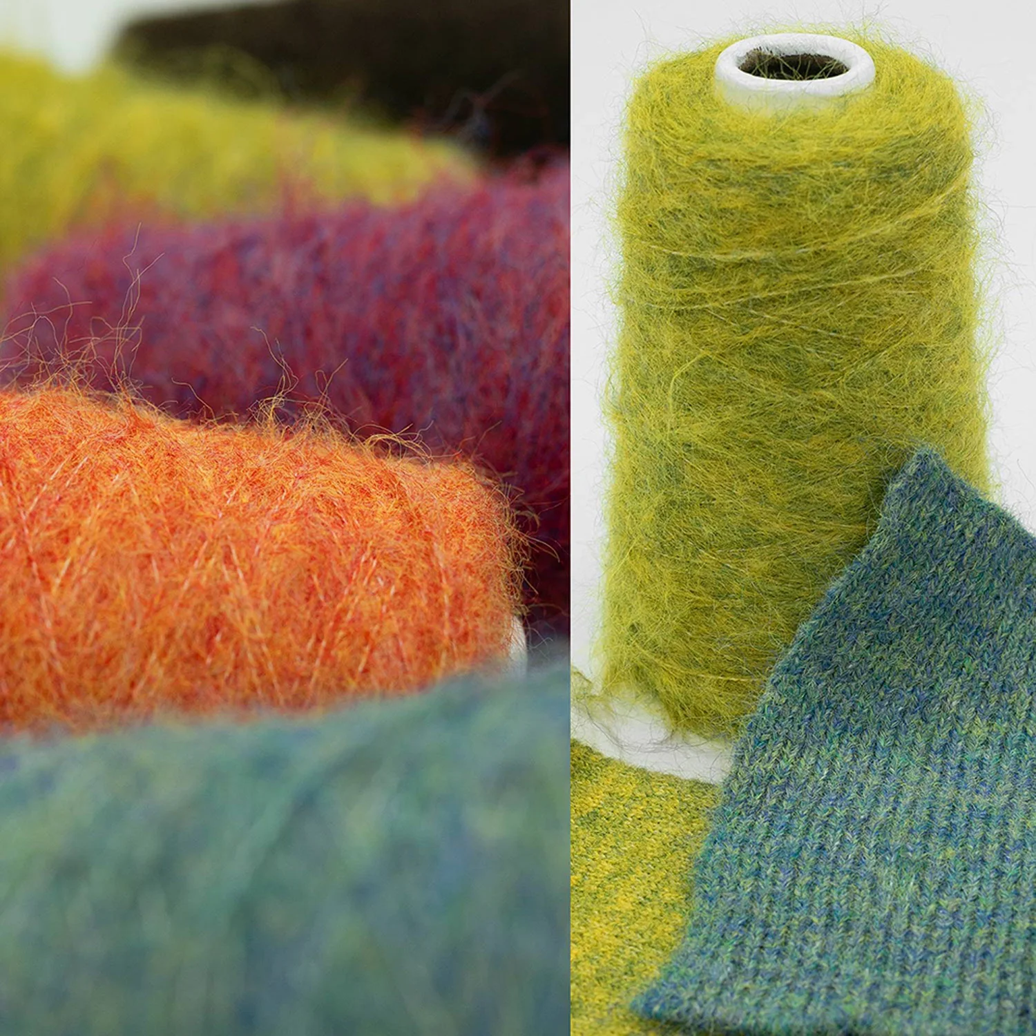 Sewing Recycle - Heathered Faux Alpaca Fluffy Yarn 50g