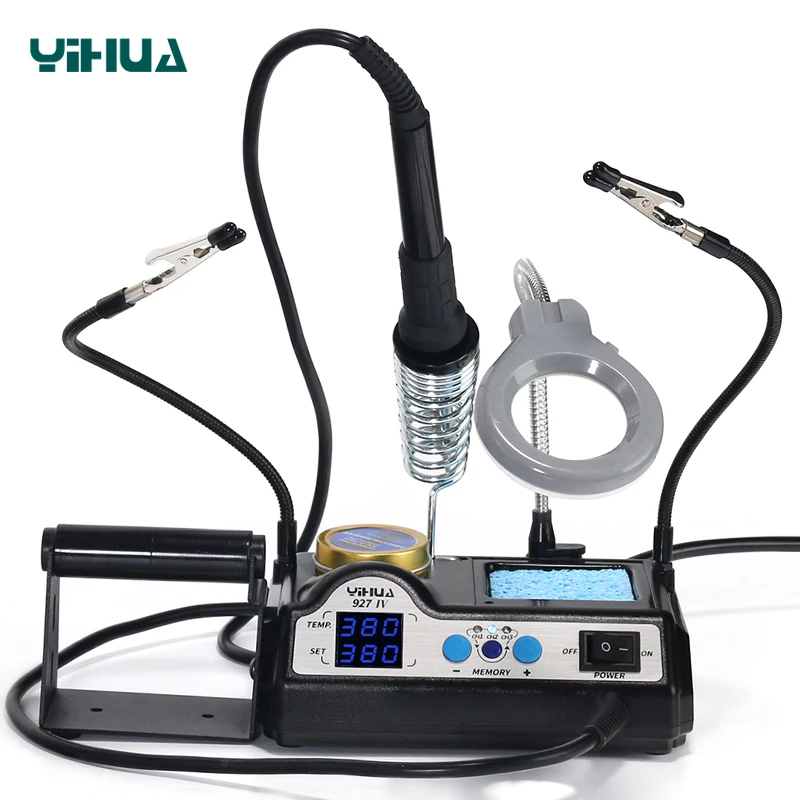 WEP 927-IV 60W Adjustable Temperature Fast Heating Up With Solder Roll Holder Soldering Iron Station