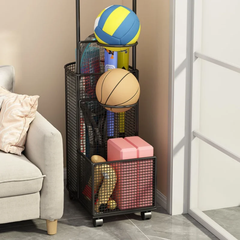 Sports Storage Rack Basketball Football volleyball Badminton Rackets Ball Holder Fitness Equipment Ball Storage Rack Pratical