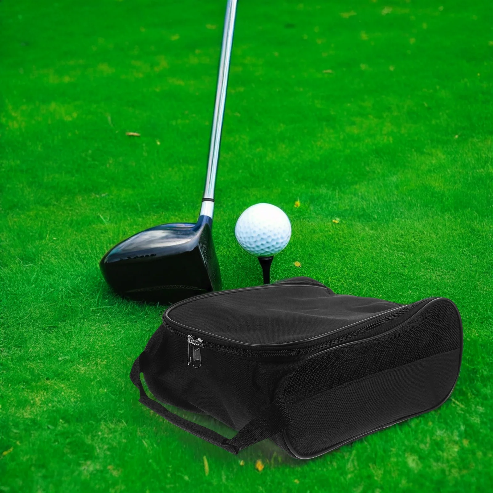 

Golf Shoe Bag Large Capacity Mesh Ventilated Portable Sports Shoe Carrier Travel Organizer for Men Women Golf Equipment Bag