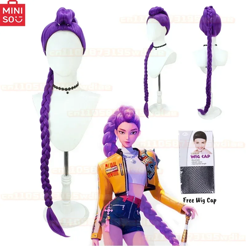 Peruka Kpop Demon Hunters Rumi Mira Zoey Saja Boys Baby Peruka Męska Damska Syntetyczne Włosy Darmowy Czepek na Perukę Cosplay Halloween Party Rekwizyty
