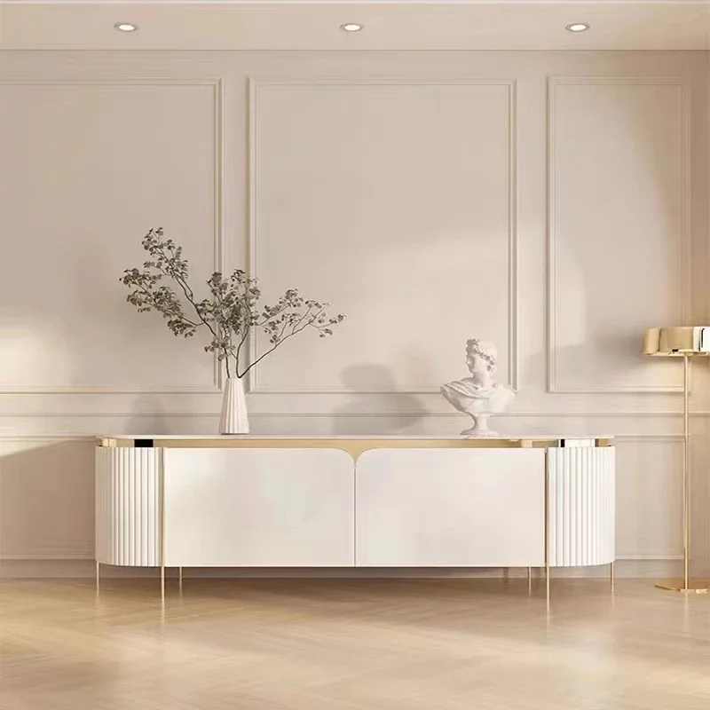 

Salon Furniture Modern Luxury Tv Cabinet Stand Living Room Full Dining Console Aesthetic Entertainment Unit Multifunction Home