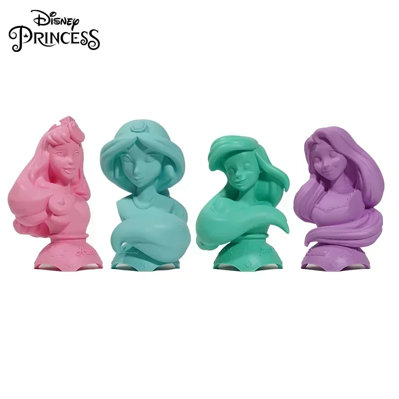 

Hot Disney Princess Love At First Sight Series Half Bust Anime Figure Ariel Belle Cartoon Collect Model Desk Decor Anime Statue