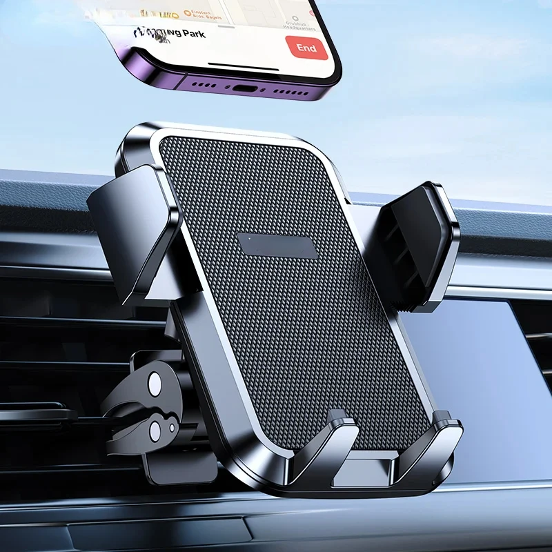 

fcvae Upgraded Car Phone Holder Military-Grade Protection Big Phone And Thick Cases Friendly Hands Free Air Vent Car Mount