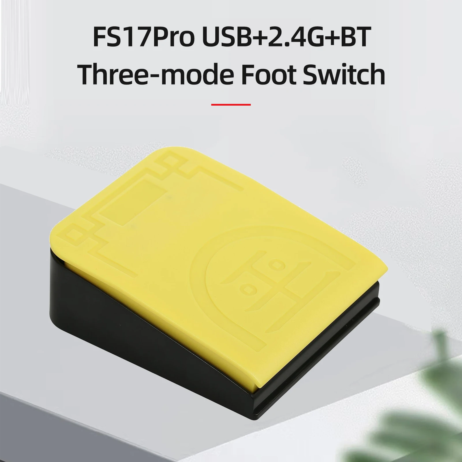 

FS17Pro Single Foot Multifunctional Customized Foot Pedal USB+2.4G+BT Three-mode Connection Mechanical Foot