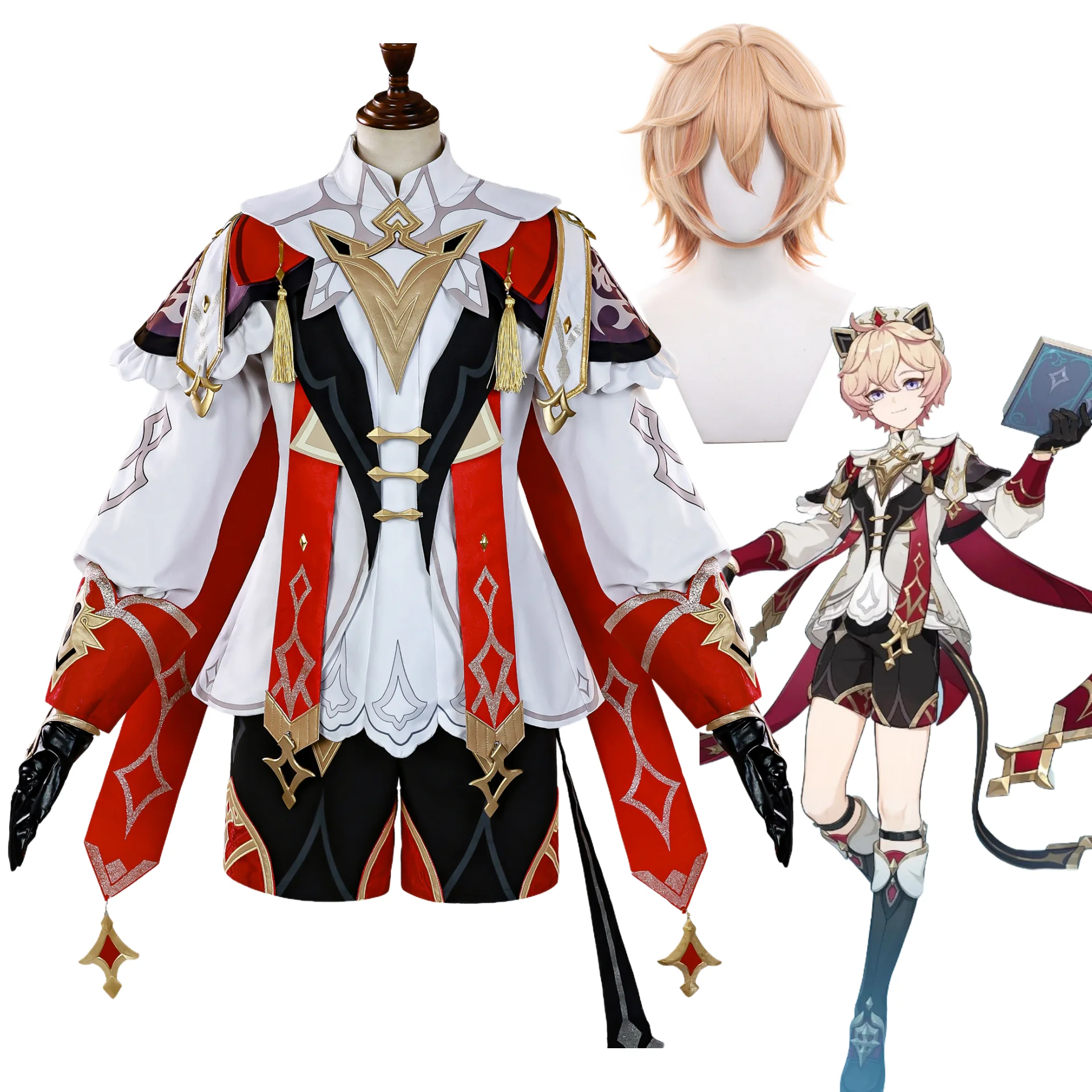 

Dahlia Cosplay Game Genshin Impact Costume Wig Anime New Character Men Woman Christmas Halloween Party Clothing