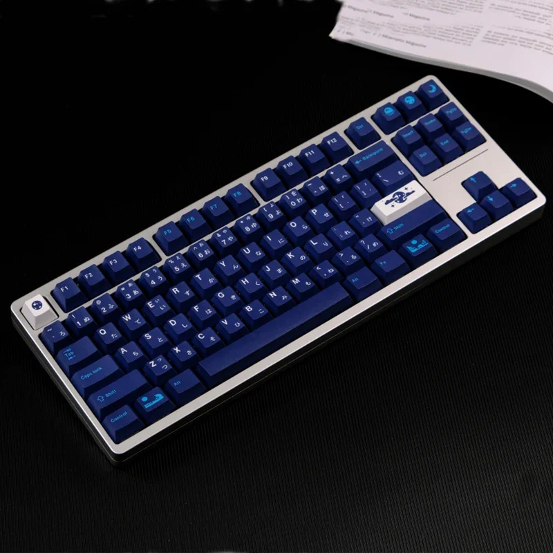 

129 Keys/Set GMK Blue Hell Keycaps Cherry Profile PBT Dye Sublimation Keycap For MX Switch Game Mechanical Keyboard Keys Cap