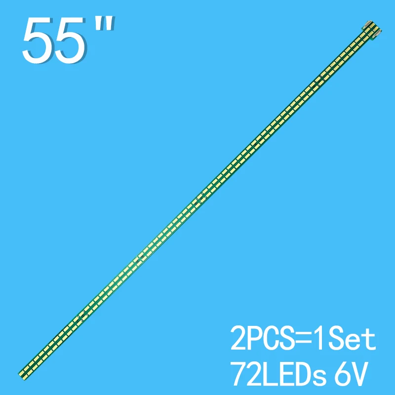 

2Pcs 603mm For LG 55inch LED Backlight TV Strip 72Leds 3V&1W 55 V14 ART5 TV REV0.3 6916L1724A Tv Bar 55UB8300-CG