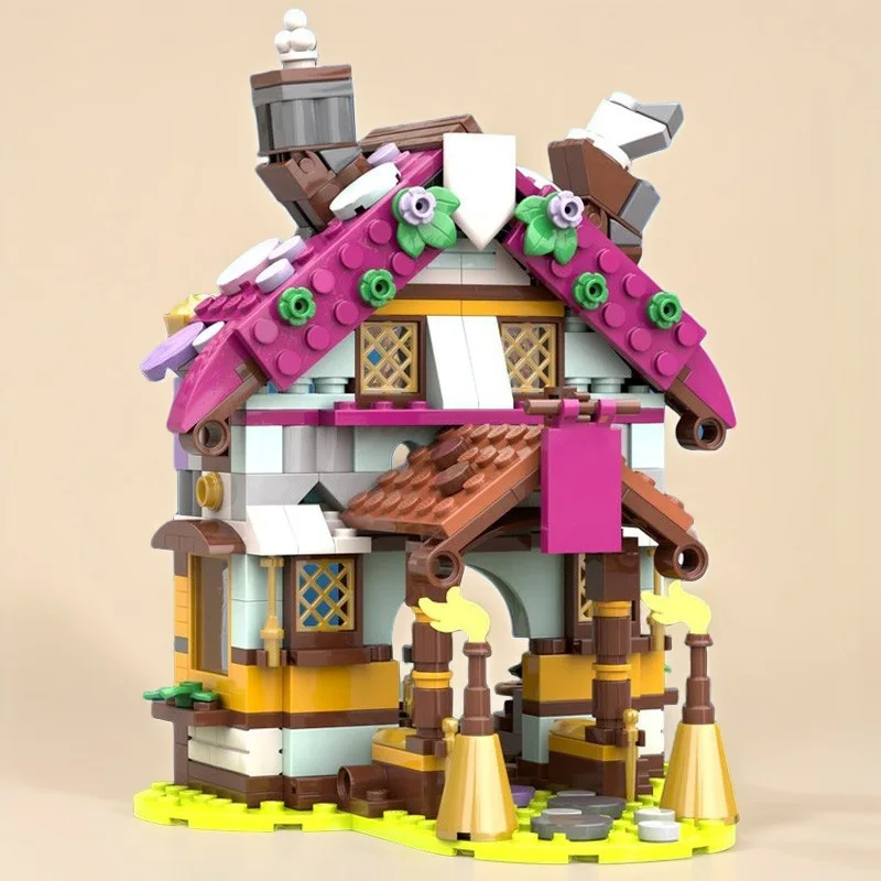 Montagem criativa série bloco de construção 371 pçs 40657 modificado estilo viking casa crianças brinquedo de montagem educacional presente de natal