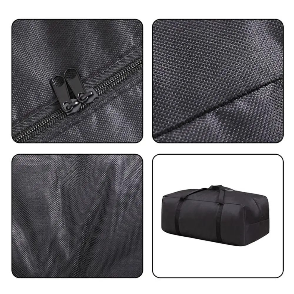 Portable Oxford Cloth Luggage Bag Waterproof Non-Woven Tent Storage Bag Cube Picnic Handbag Travel view 2