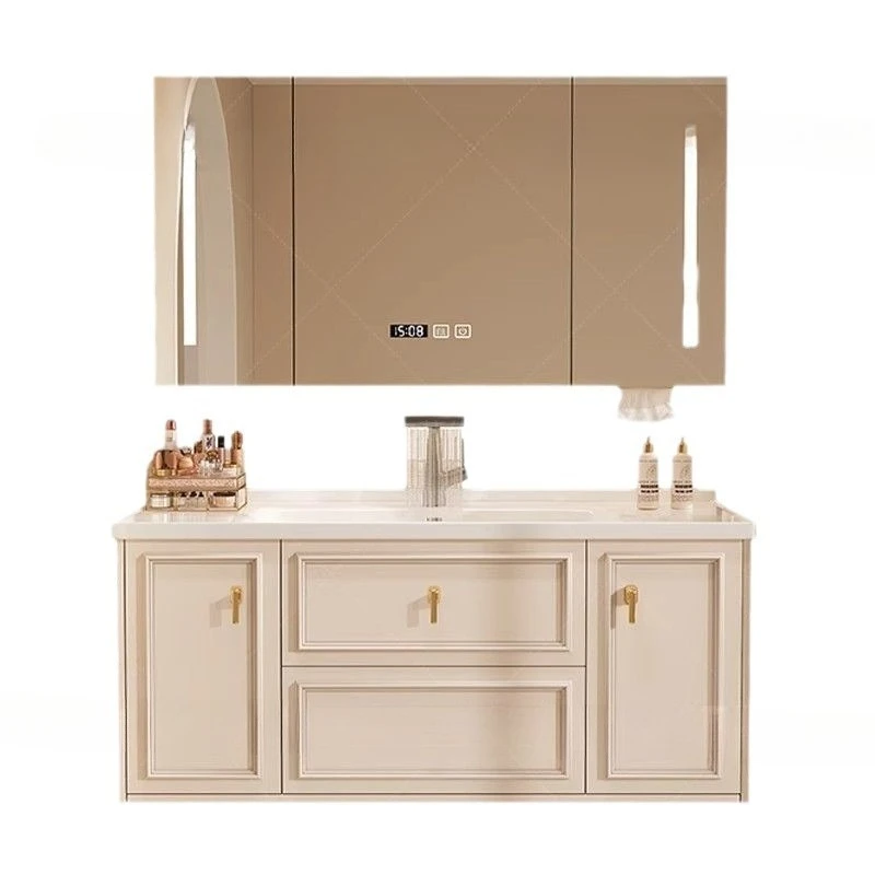 

French bathroom cabinet, smart combination ceramic integrated , wash basin