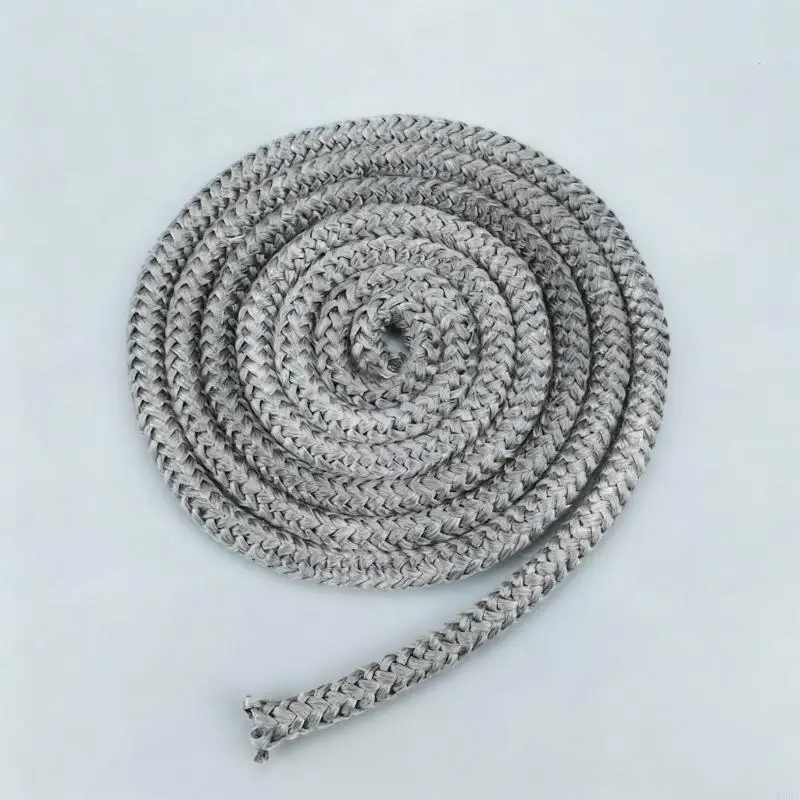  Heavy Type Glass Fiber Sealing Cord Heat Resistance to 1000°C Creates Airtight Seal in Fireplaces Stove and Industrial Heaters