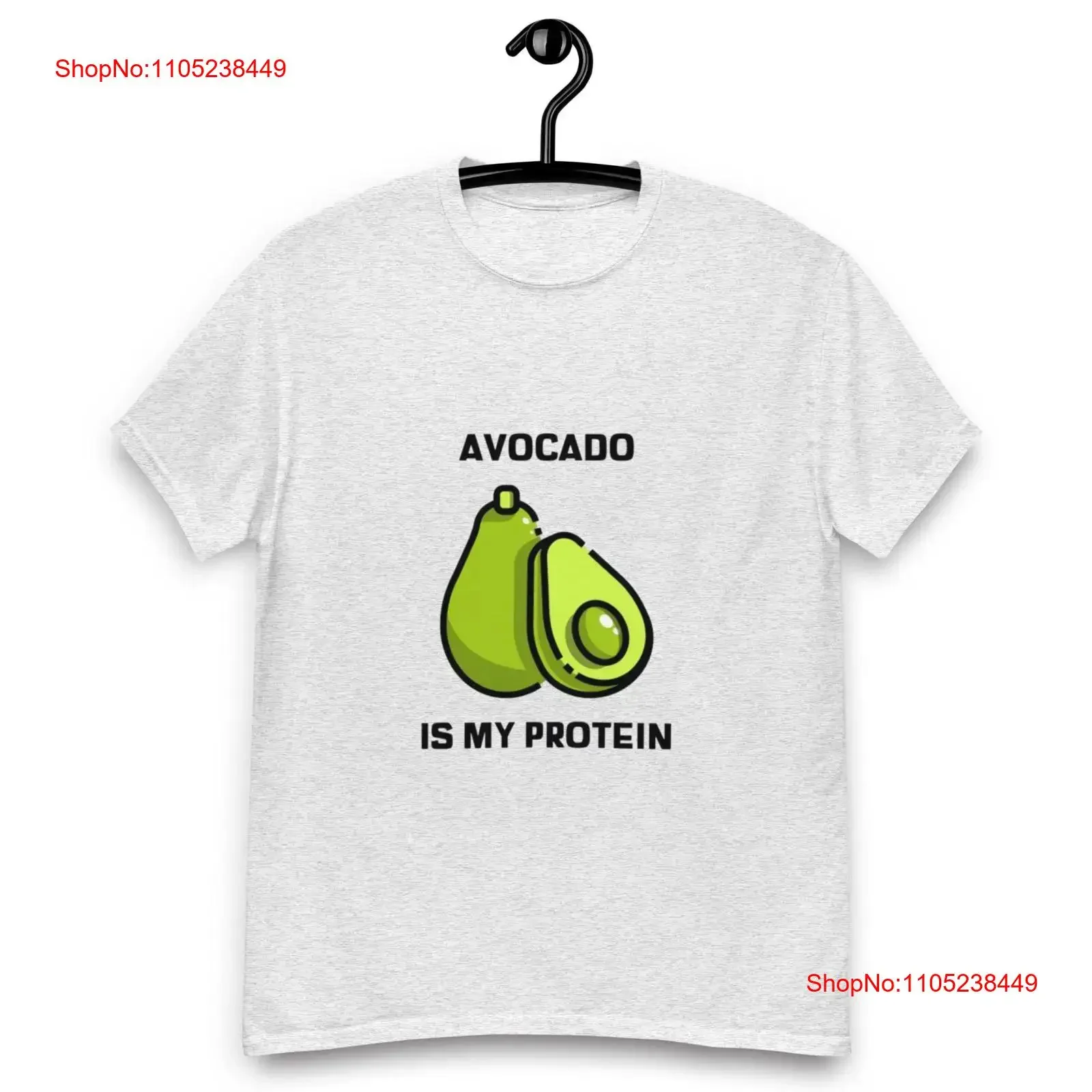 Avocado Is My Protein T Shirt Healthy Food Lover Fun Vegan vintage Washed Stylish Versatile fashion Unisex Soft Casual