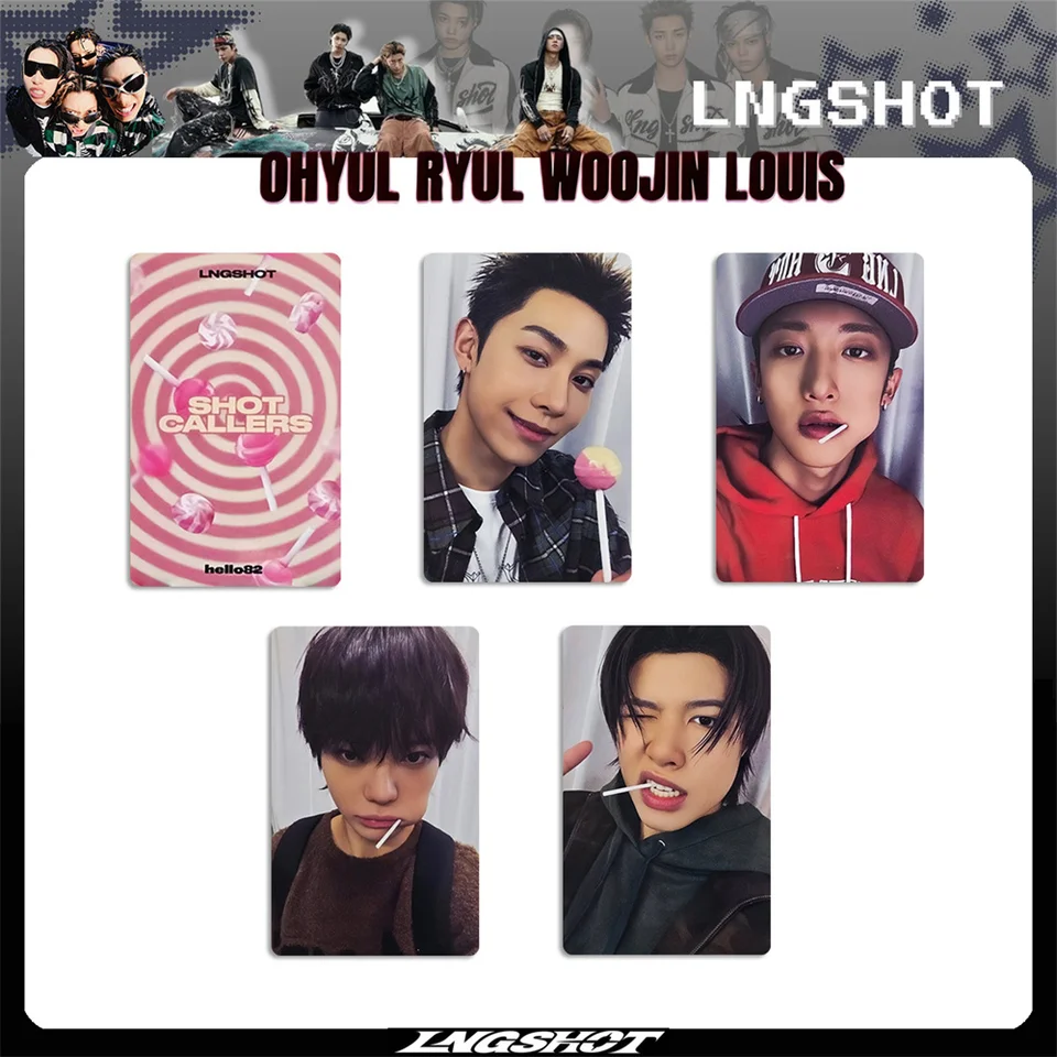 New Idols LNGSHOT 4Pcs/Set Selfie Photocards List SHOT CALLERS