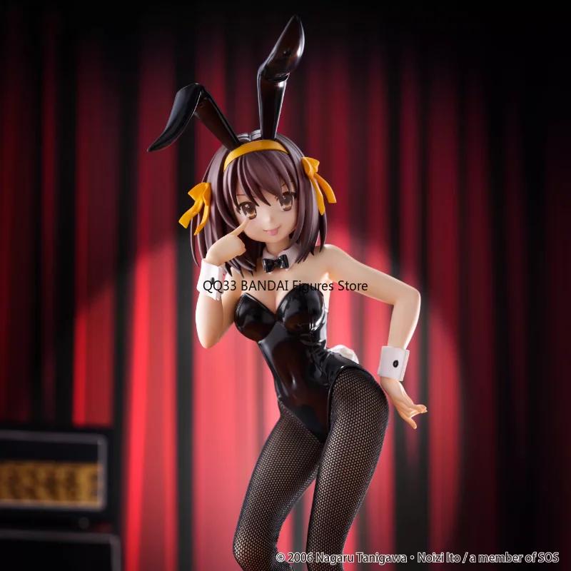 Original BiCute Bunnies Anime Suzumiya Haruhi No Yuuutsu Suzumiya Haruhi Bunny Girl Action Figure Model Desktop Ornaments