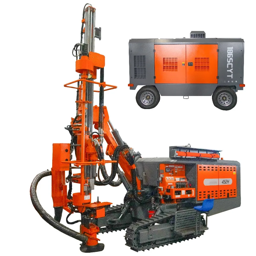 8-35bar Diesel Screw Air Compressor for Water Well Drilling Rig High Efficiency Portable Mining Air Compressor Factory Price