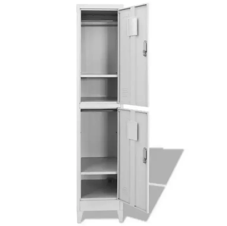 2026 Wholesale New Trends 2 door steel locker small student wardrobe cheap built in small bedroom wardrobe With High Click