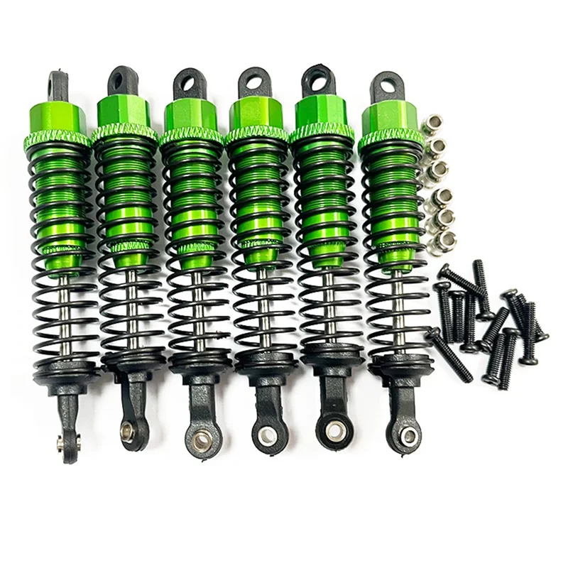 6Pcs Metal Oil Shock Absorber Damper for HOSIM XINLEHONG XLH 9125 9155 9156 1/10 1/12 RC Car Upgrade Parts Accessories,2