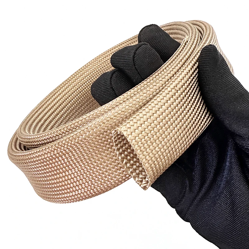1 ~ 20mm Braided Fiberglass Sleeve 800 Deg.C High Temperature Chemical Glass Insulation Soft Fiber Tube Sleeving Cable Protector