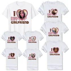 Mens I Love My Girlfriend Shirt for You T-Shirt Boyfriends Tee Top Gifts BF Outfit Customizable Girlfriends Photo Design Apparel