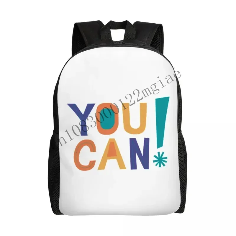 Personalized Inspirational Quote You Can Backpacks Women Men Basic Bookbag For School College Motivational Gift Bags CMM221