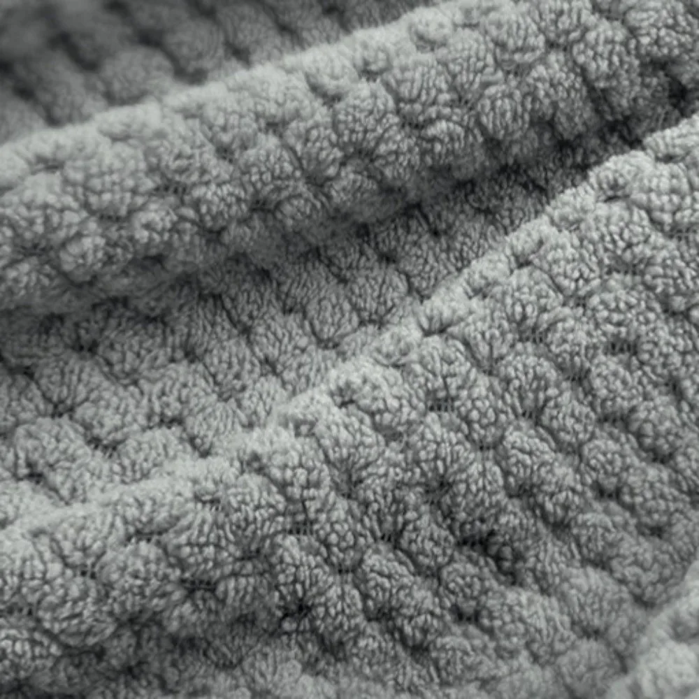 

Ultra Absorbent Microfiber Hair Towel with Elastic Band Large Extra Large Wrap Turban Coral Fleece Thickened