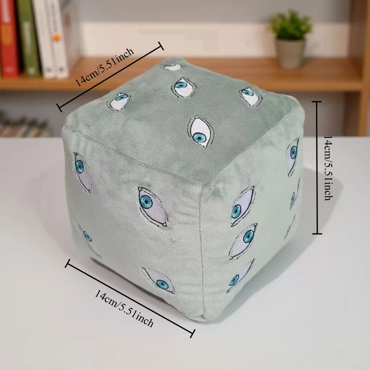 Jujutsu Kaisen Prison Realm Cube Plush Toy Soft Stuffed Anime Figure Pillow Home Decoration Cosplay Accessory Gift Two Color Options Embroidered Eyes