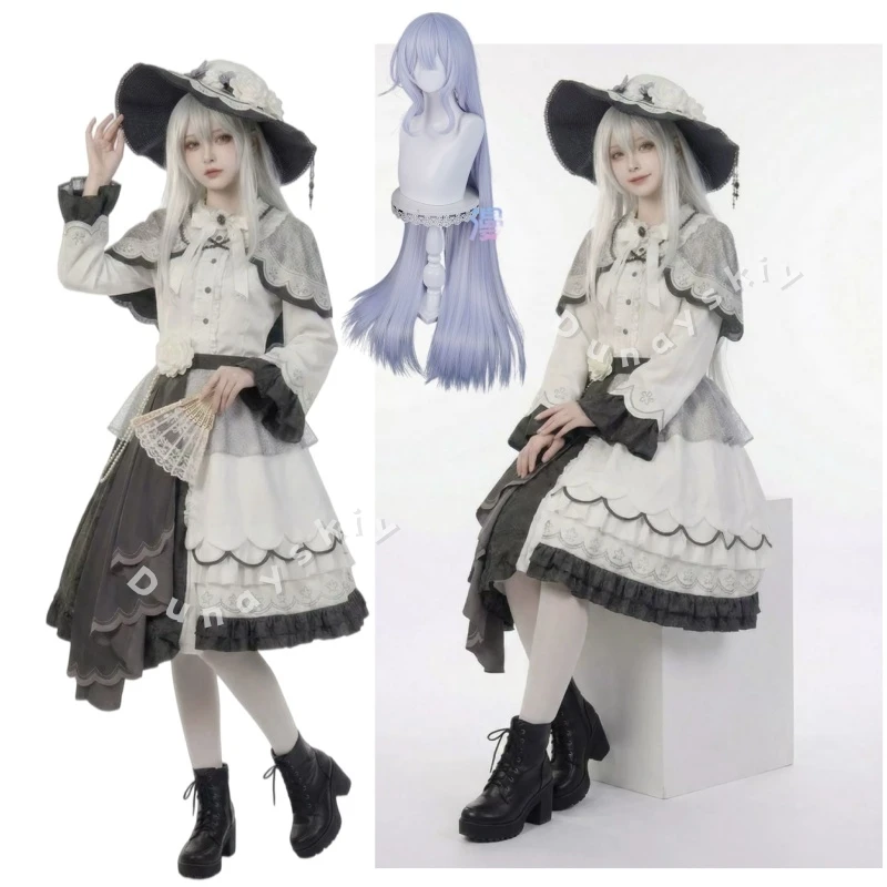

Костюм для косплея Mahou Shoujo No Majo Shimpan Tsukiyoshi Yuki: Готическое платье Лолиты с шляпой, наряд для Хэллоуина, аниме-костюм, новая версия 2026 года