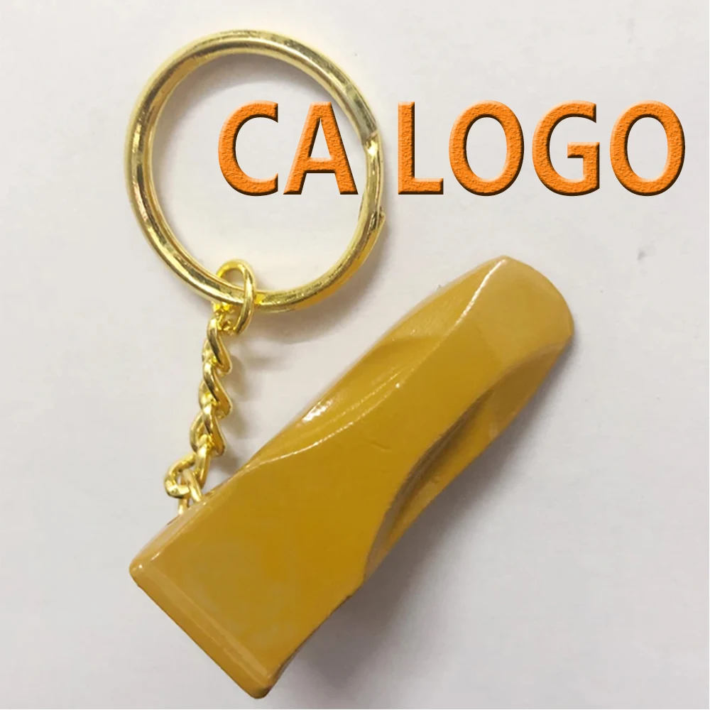 

50pcs Excavator Bucket Tooth Keychain for CA Excavator Heavy Equipment Keychain